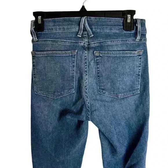 GOOD American Good Waist Fringe Hem High Rise Skinny Jeans Size 2 / 26 - Picture 6 of 9
